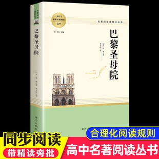 世界名著 高中生初中生课外书必读老师推荐 青少版 外国小说 畅销书青少年名著阅读课程化丛书小学生读物 雨果书籍 巴黎圣母院正版