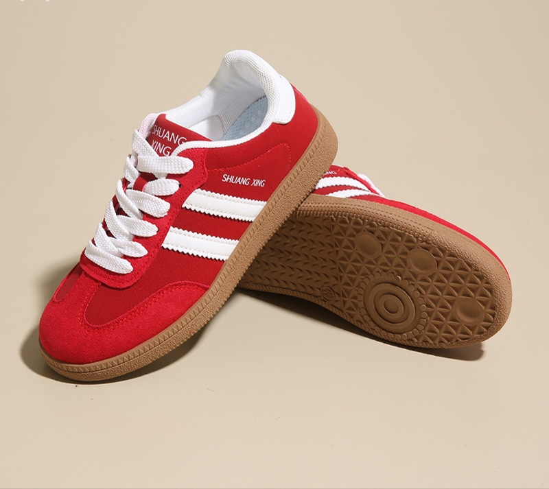 德训鞋女鞋春秋新款厚底运动休闲