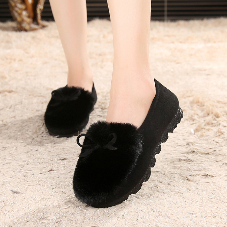 老北京布鞋加绒保暖毛毛鞋