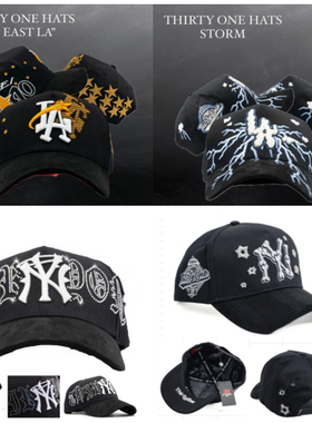 2025年新款31 Thirtyone  HATS调节帽子棒球帽刺绣带钻嘻哈潮流