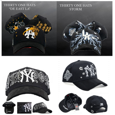 2025年新款31 Thirtyone  HATS调节帽子棒球帽刺绣带钻嘻哈潮流