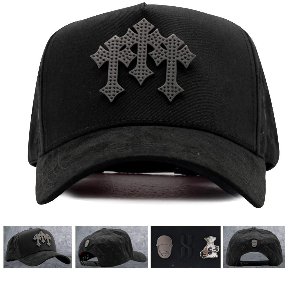 thumbnail for The new BARBAS HATS hat for 2025 is an adjustable peaked cap embroidered with diamonds for men and women hip-hop trends
