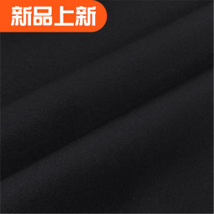新款水洗黑色弹力牛仔布棉布黑色斜纹厚春秋服装布料风衣裤子面料