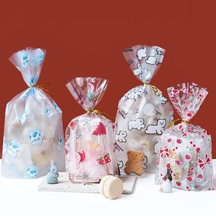 10/20pcs Printed Gift Bags Polka Dots Plastic Candy Bag Chil