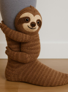 跨境新品Animal Socks动物袜圣诞针织地板袜保暖袜可爱秋冬地板袜