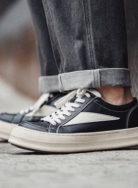 马登ro板鞋男款工装vibe潮鞋百搭厚底增高cleanfit美式高街休闲鞋