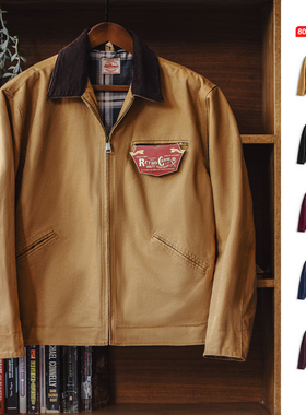 马登工装谷仓夹克星际穿越底特律猎装棉服美式巴恩风翻领外套男春