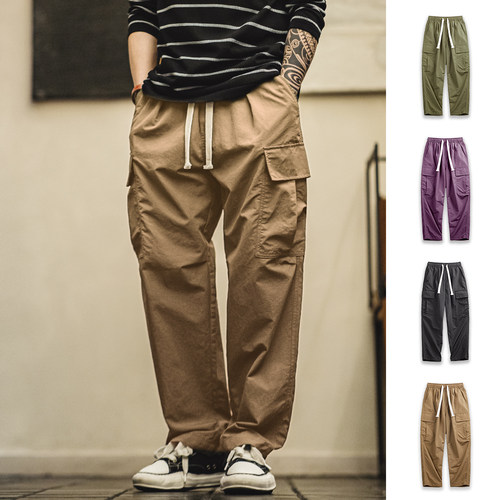 马登工装美式复古口袋防水休闲裤