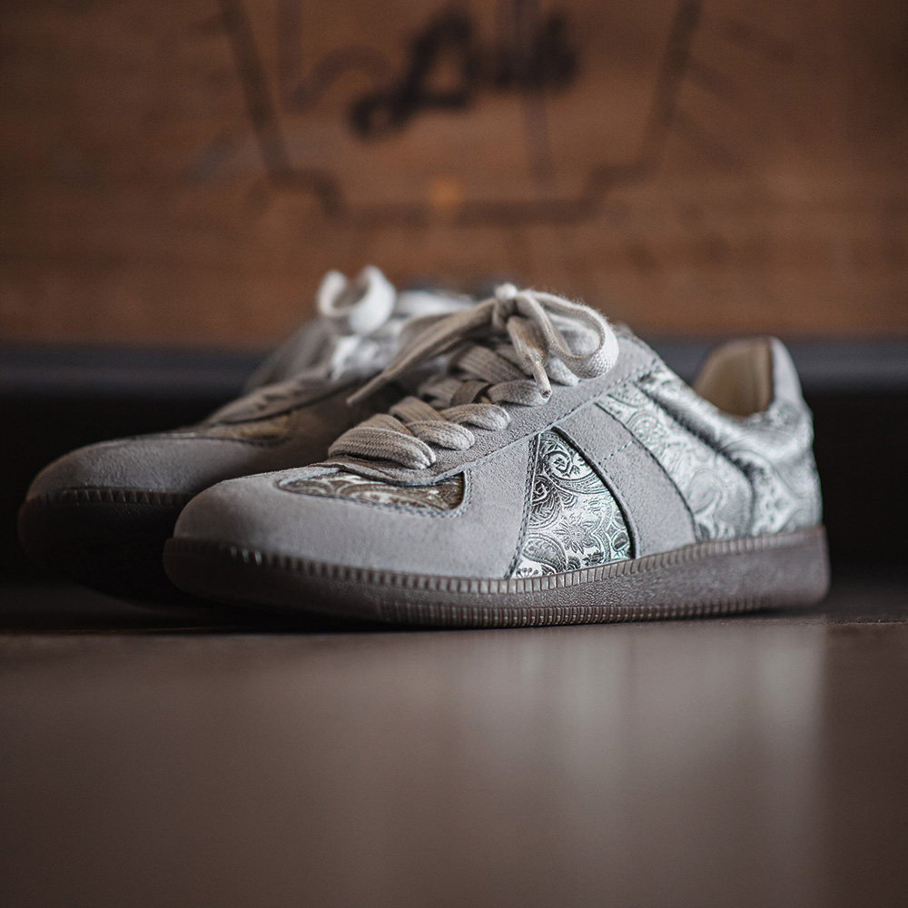 马登2026新款德训鞋男士腰果花小众设计感板鞋丝绸休闲潮鞋子,流行男鞋,休闲板鞋,淘宝优惠券,粉丝福利购,淘宝优惠卷