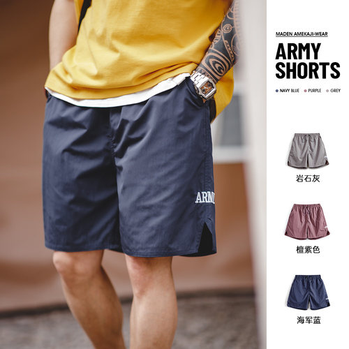 马登工装美式复古ARMY训练短裤