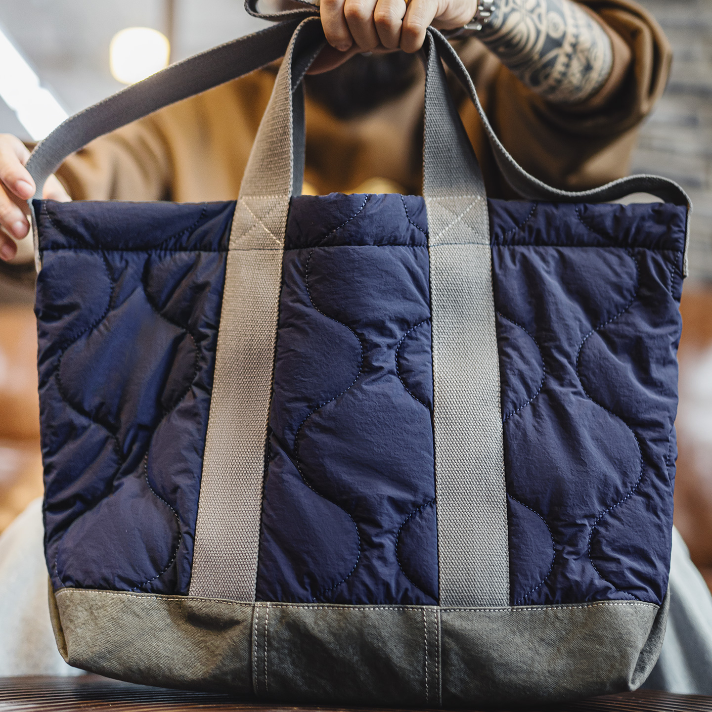 马登工装M65大容量内胆托特包