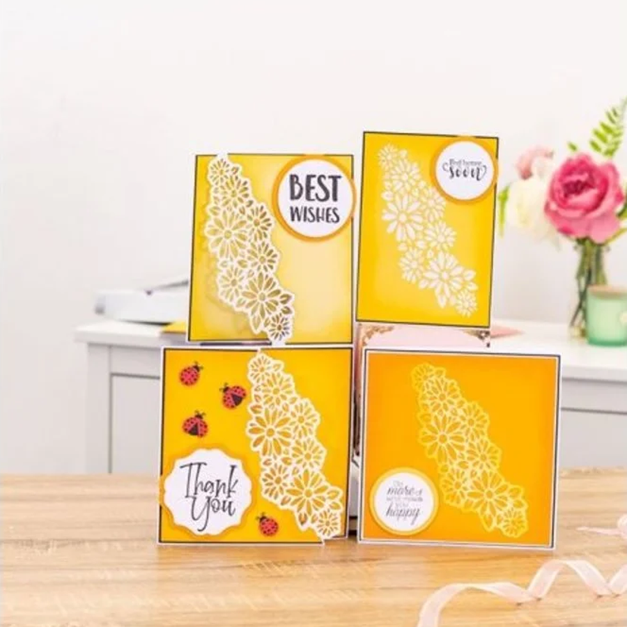 6401花朵花边切割模板DIY模具 cutting die贺卡Scrapbook手账制作