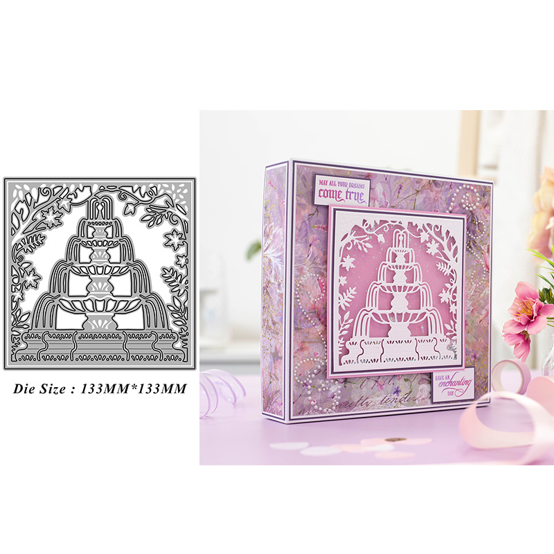 5067婚礼背景 切割模板DIY模具cutting die贺卡Scrapbook手账制作