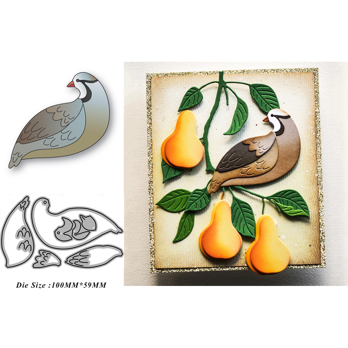 7217小鸟 切割模板DIY模具cutting die贺卡Scrapbook相册手账制作