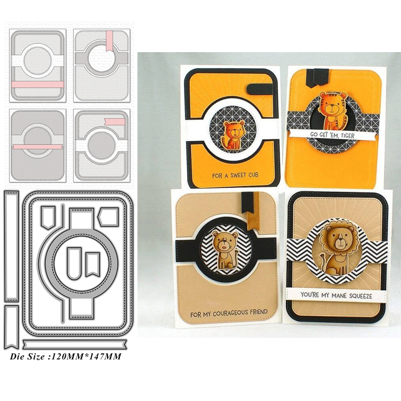 6134相机背景 切割模板DIY模具cutting die贺卡Scrapbook手账制作