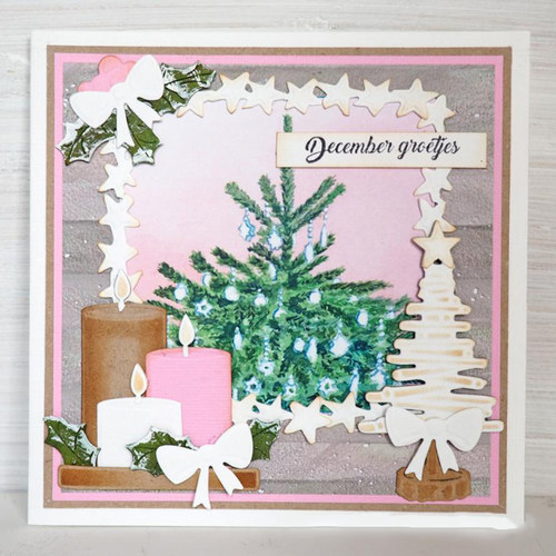 8496圣诞树 切割模板DIY模具Cutting die Scrapbook手账贺卡制作