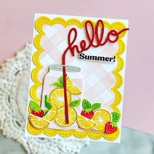 6904背景框架 die贺卡Scrapbook手账制作 切割模板DIY模具cutting