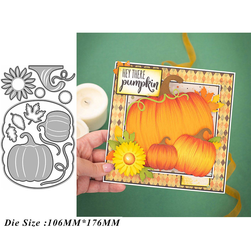 5672 万圣节南瓜 切割模板DIY模具cutting die手账Scrapbook 制作