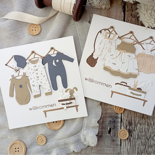 5347婴儿衣服椅树Scrapbook切割模板DIY模具cutting dies手账制作