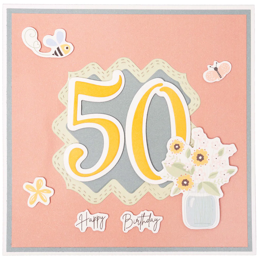 6110数字 切割模板DIY模具 cutting die贺卡Scrapbook手账制作