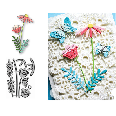 8090花朵切割模板DIY模具Cutting die Scrapbook手账贺卡相册制作