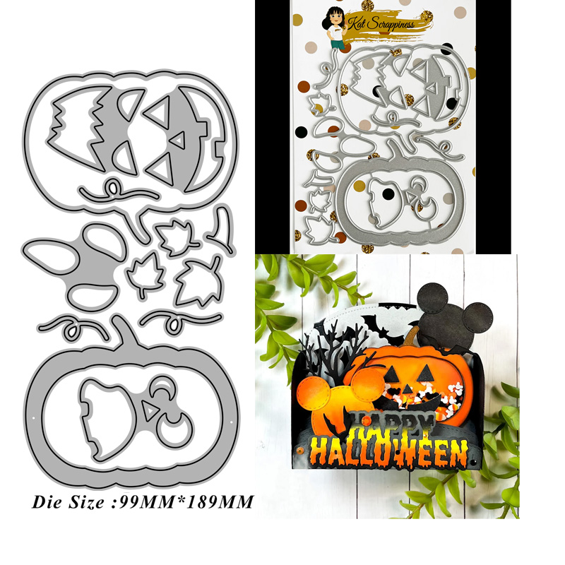 6849万圣节南瓜鬼脸 切割模板DIY模具cutting die贺卡Scrapbook