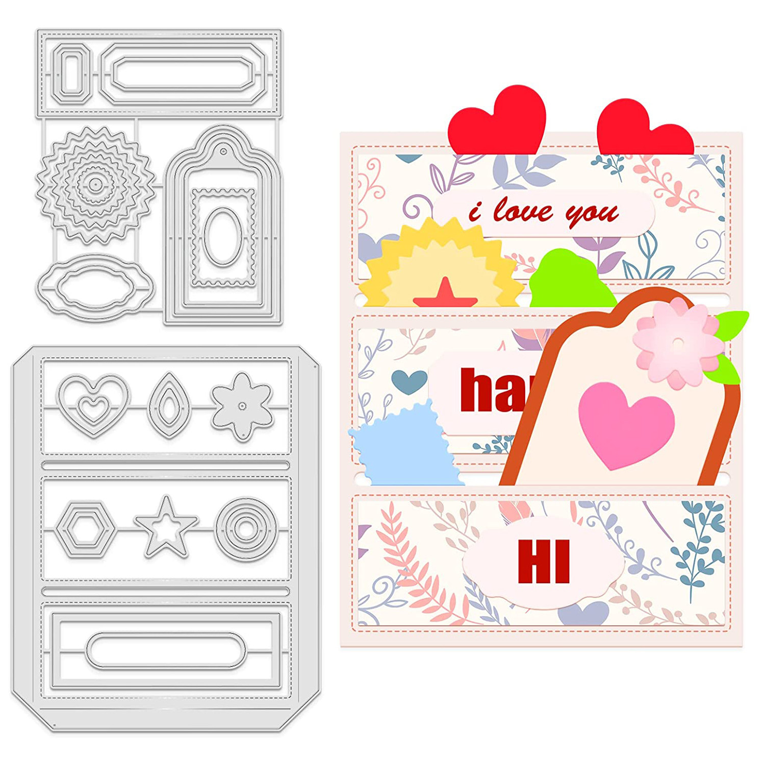 4700口袋框架  切割模板DIY cutting die贺卡Scrapbook手账制作