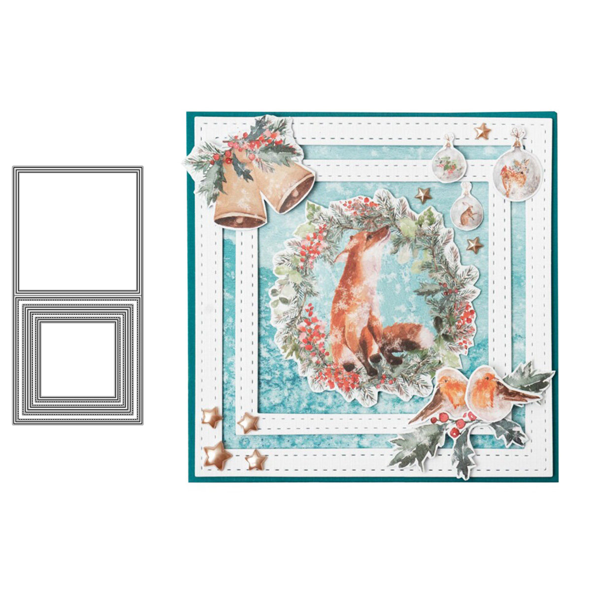 4605折叠方框 切割模板DIY模具cutting die贺卡Scrapbook手账制作