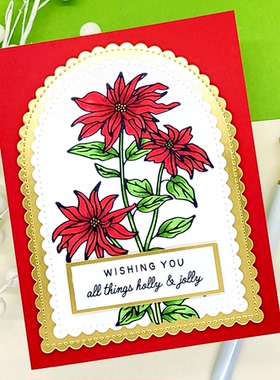 7575扇形边拱形 切割模板DIY模具 cutting die手账Scrapbook制作