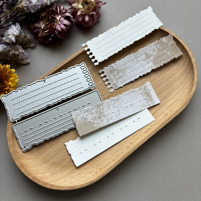 8014迷你撕页切割模板DIY碳钢模具Cutting die Scrapbook手账制作