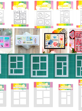 6596刀模和绘画遮蔽模板切割模板DIY模具cutting die贺卡手账制作