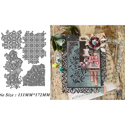 5041压印花边 切割模板DIY模具cutting die贺卡Scrapbook贺卡制作