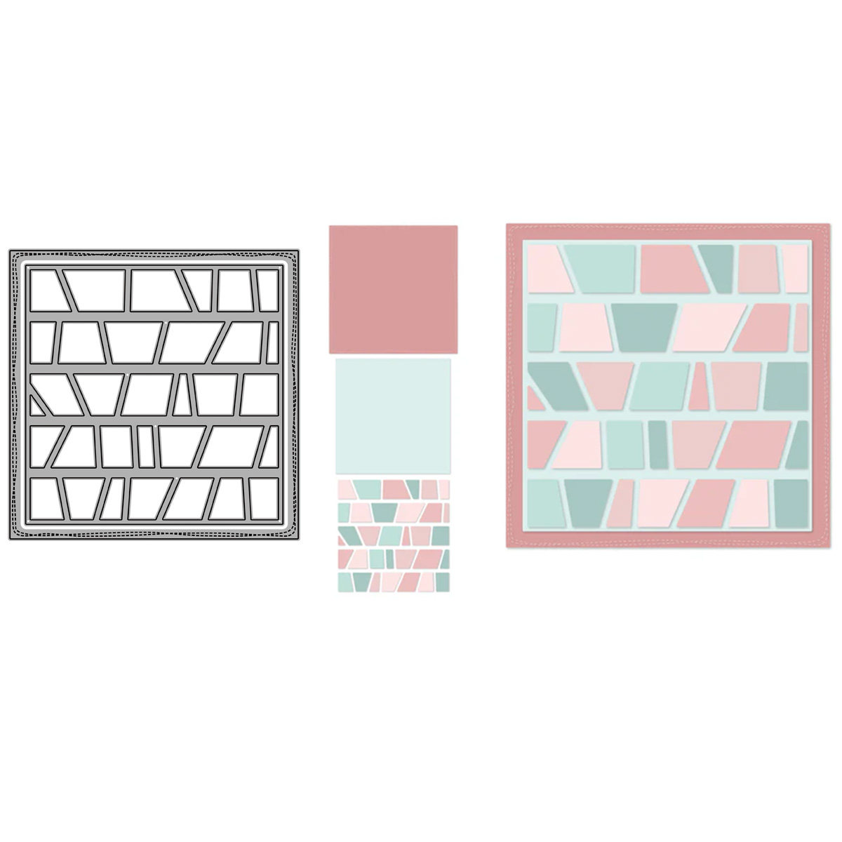 7426背景方框切割模具DIY cutting die碳钢模板Scrapbook手账制作