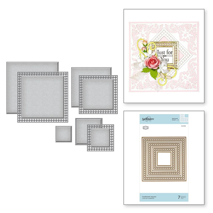 6777方形背景框 切割模板DIY模具 cutting die贺卡Scrapbook手账