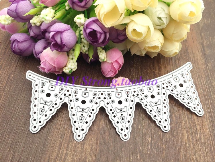 切割模板DIY模具cutting die贺卡相册Scrapbook制作工具 旗帜Y308