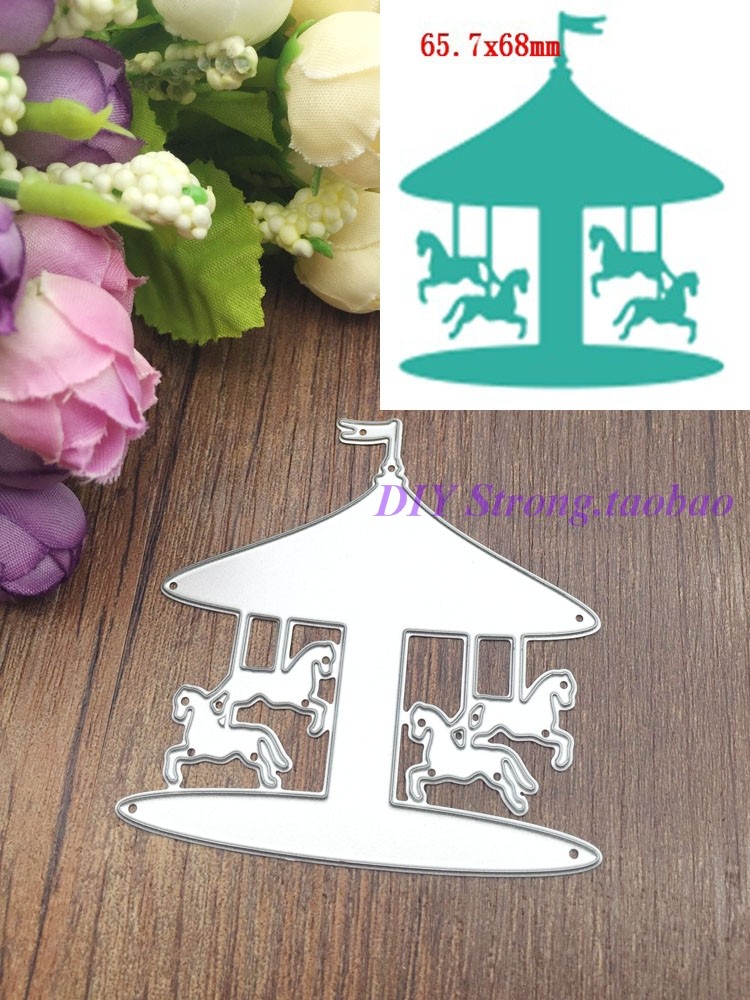 木马 S48 切割模板DIY模具cutting die贺卡相册Scrapbook手账制作