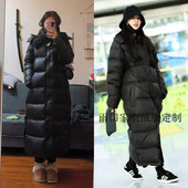 过膝脚踝加厚白鸭绒高端时尚 2025秋冬明星同款 羽绒服女超长款 外套