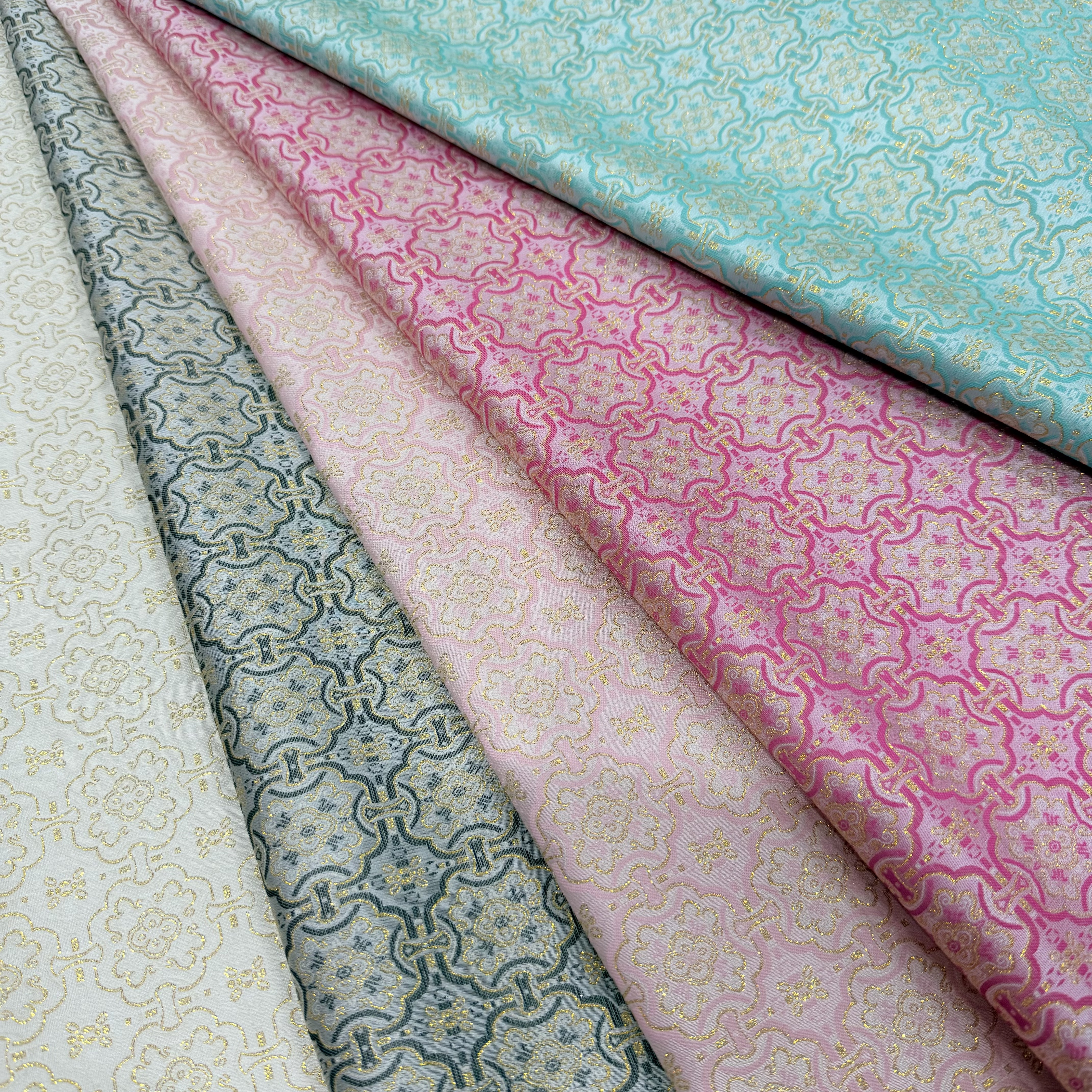 国风上衣马甲仿宋锦DIY面料