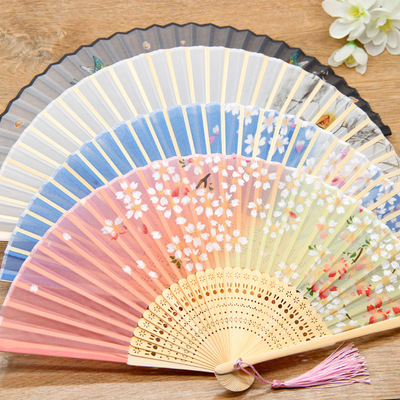Chinese souvenir China traditional fans young lady gifts
