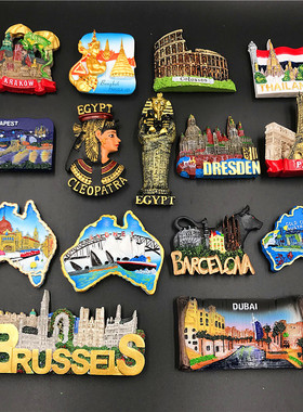 Northern Europe countries Tourist  fridge magnet souvenir