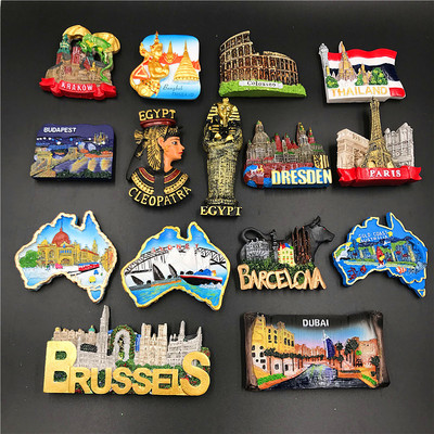 Northern Europe countries Tourist  fridge magnet souvenir