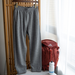 男 长裤 可机洗抗起球美利奴羊毛徒步越野卫裤 吸湿排汗跑步加绒厚款