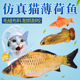 猫薄荷抱枕仿真鱼猫玩具鱼逗猫互动啃咬鲫鱼可拆洗有拉链鱼形玩具