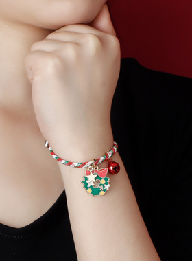 欧美跨境饰品圣诞节元素手链星星