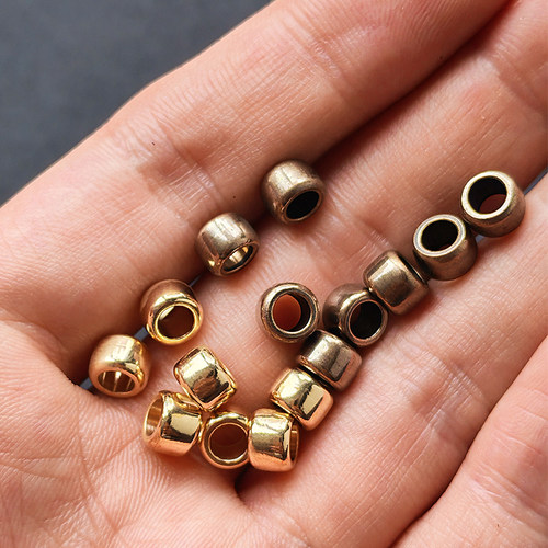 DIY编织坠子黄铜隔珠配饰