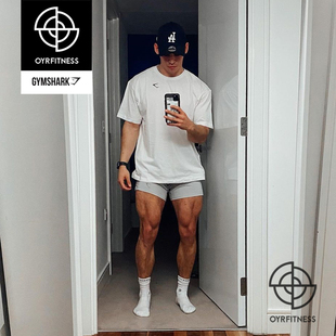 新 现货 GYMSHARK ESSENTIAL OVERSIZE男夏季健身休闲宽大版短袖