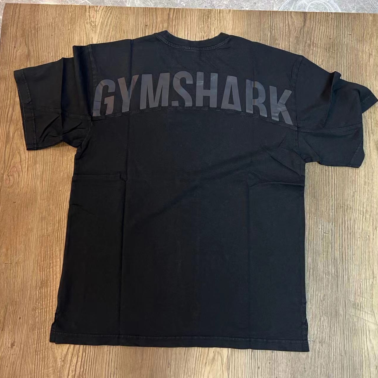 现货 GYMSHARK POWER WASHED T-SHIRT男运动健身宽大T恤OVERSIZE-封面