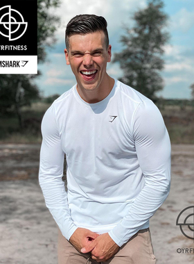 GYMSHARK ARRIVAL LONG SLEEVE T-SHIRT 健身速干修身长袖体恤