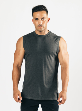 现货ALPHALETE  男PREMIUM STEPPED HEM CUTOFF健身运动无袖