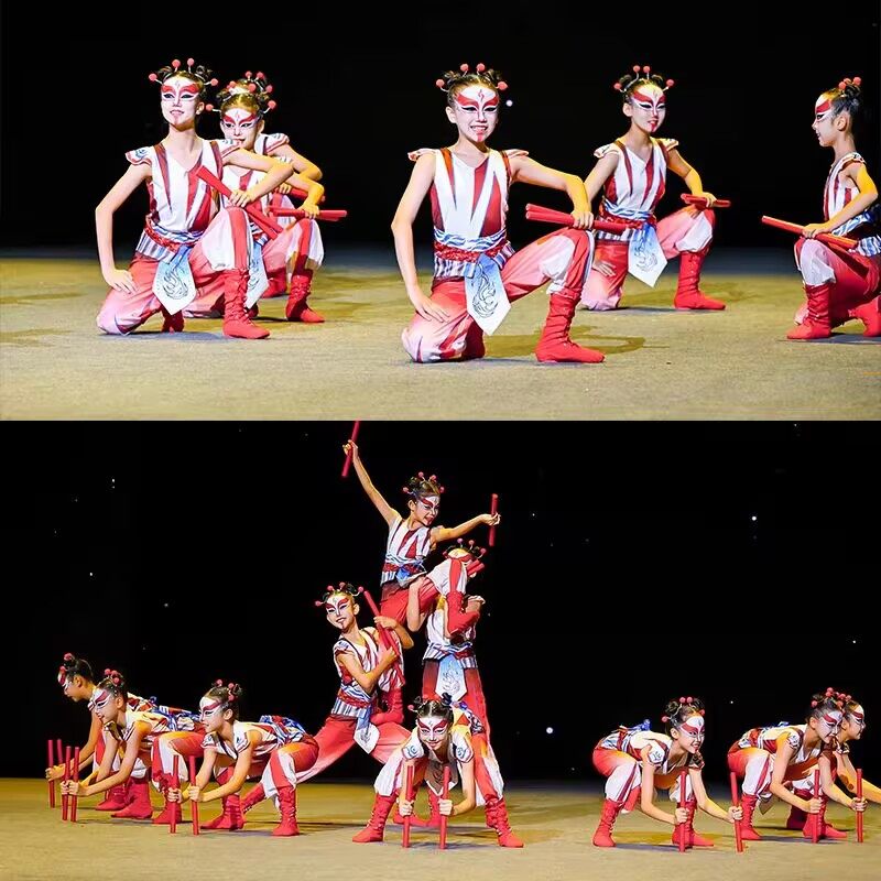 第十三届小荷风采金奖英歌民族舞英歌声声儿童演出服群舞木棒道具,童装/婴儿装/亲子装,儿童演出服,淘宝优惠券,粉丝福利购,淘宝优惠卷